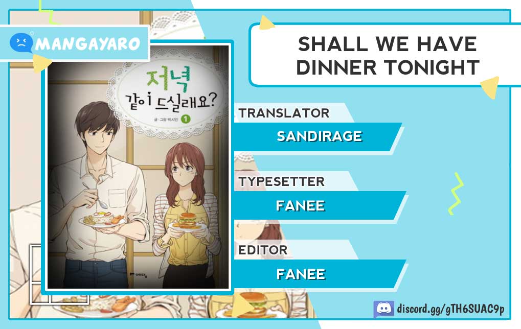 Shall We Have Dinner Tonight? Chapter 3