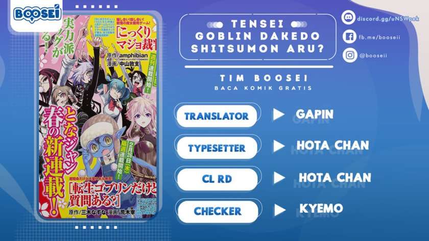 Tensei Goblin da kedo Shitsumon aru? Chapter 19