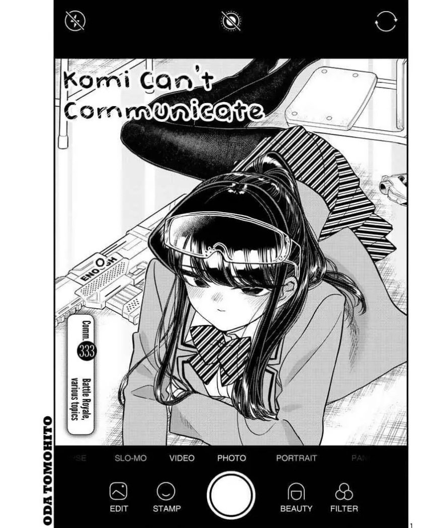 Komi-san wa Komyushou Desu. Chapter 333