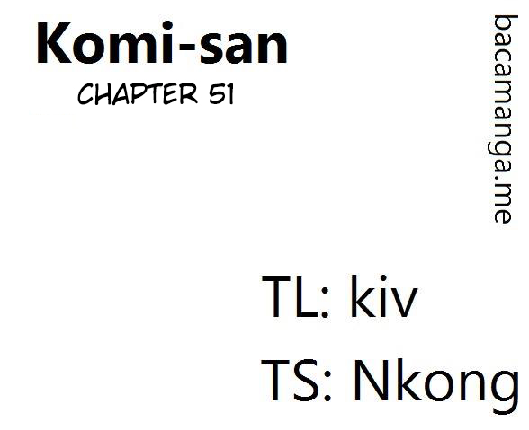 Komi-san wa Komyushou Desu. Chapter 51