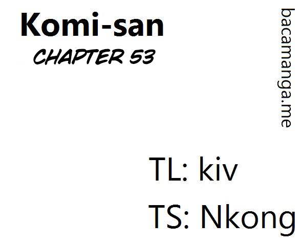 Komi-san wa Komyushou Desu. Chapter 53