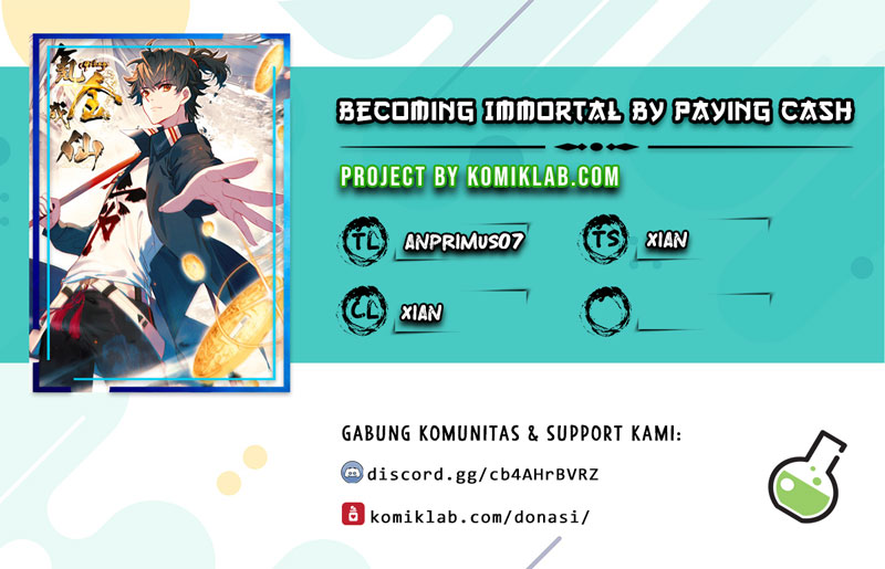 Becoming Immortal by Paying Cash Chapter 1