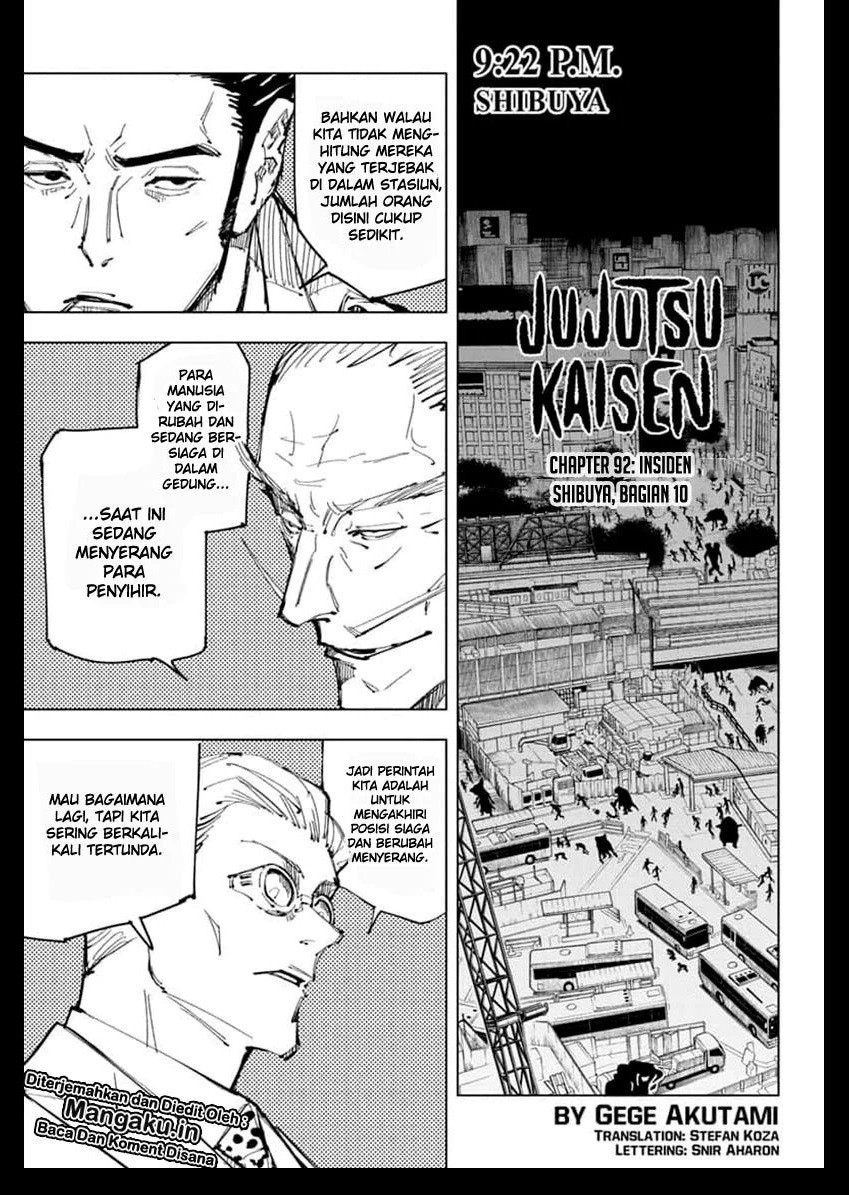 Jujutsu Kaisen Chapter 92