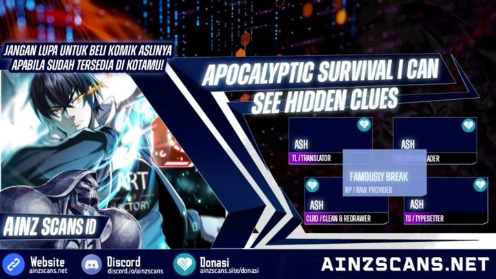 Surviving in the Apocalypse: I Can See Hidden Clues Chapter 16