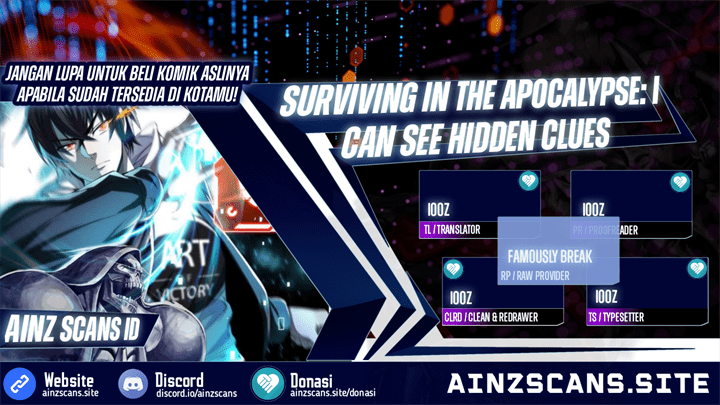Surviving in the Apocalypse: I Can See Hidden Clues Chapter 8