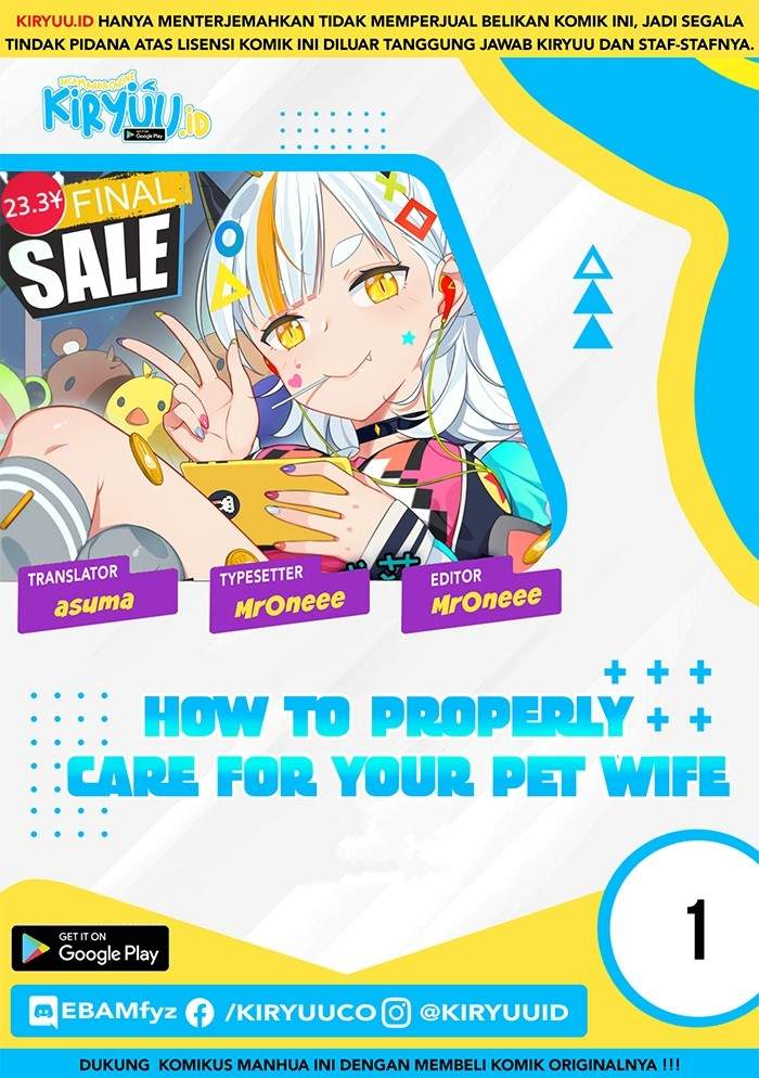 How to Properly Care For Your Pet Wife Chapter 1