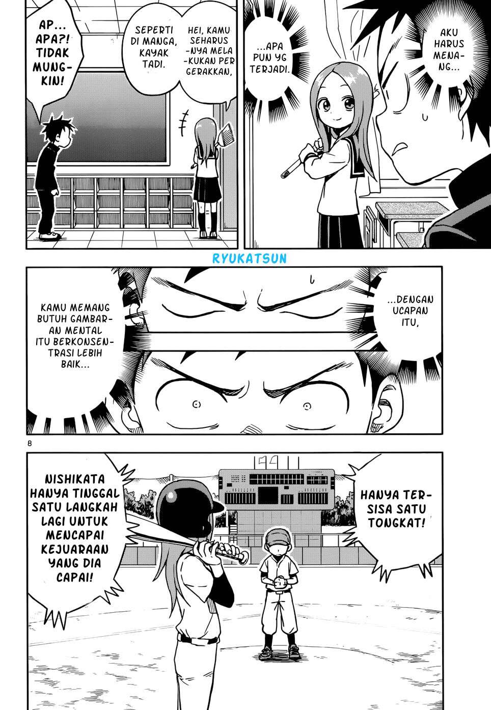 Karakai Jouzu no Takagi-san Chapter 104