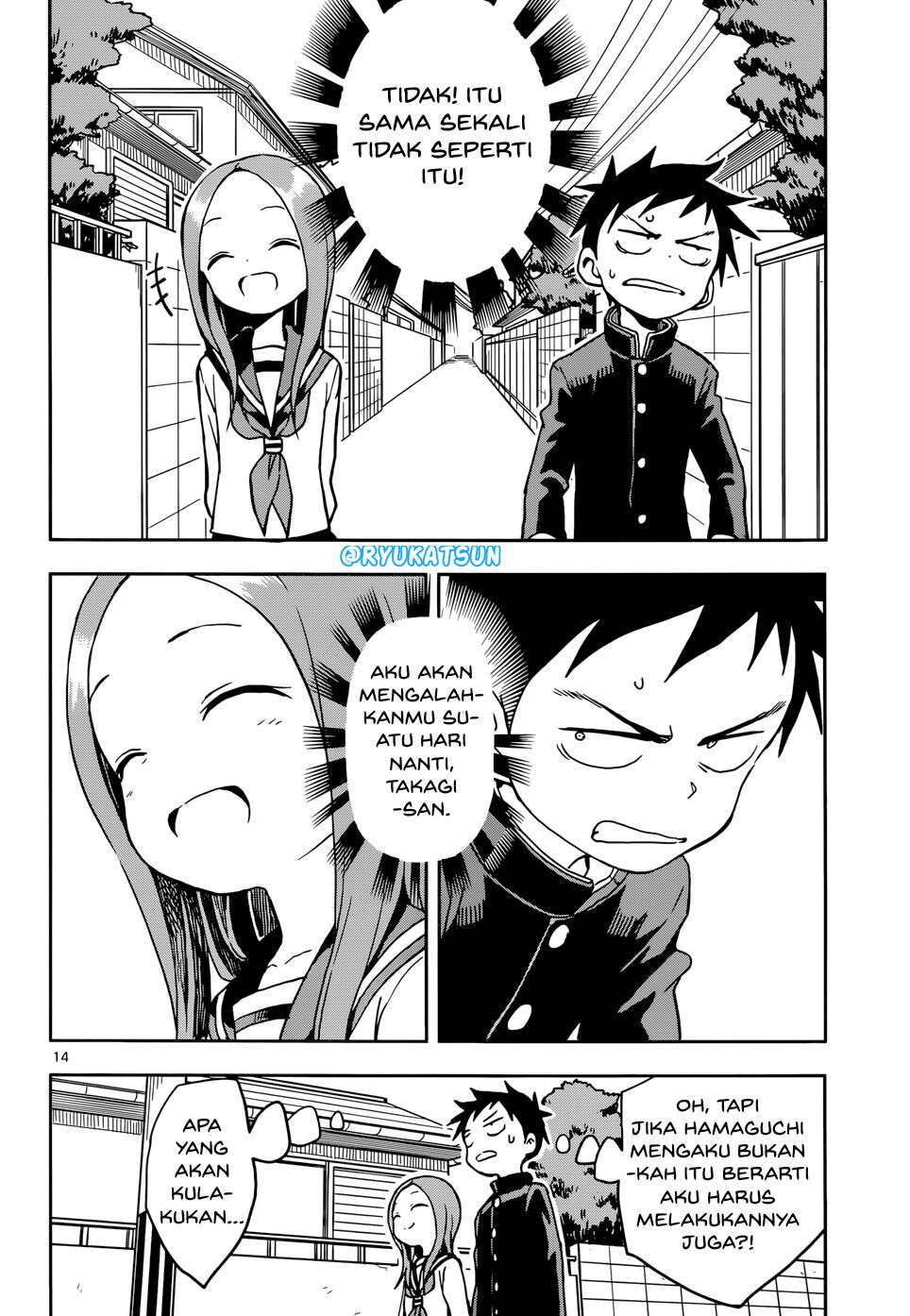 Karakai Jouzu no Takagi-san Chapter 108