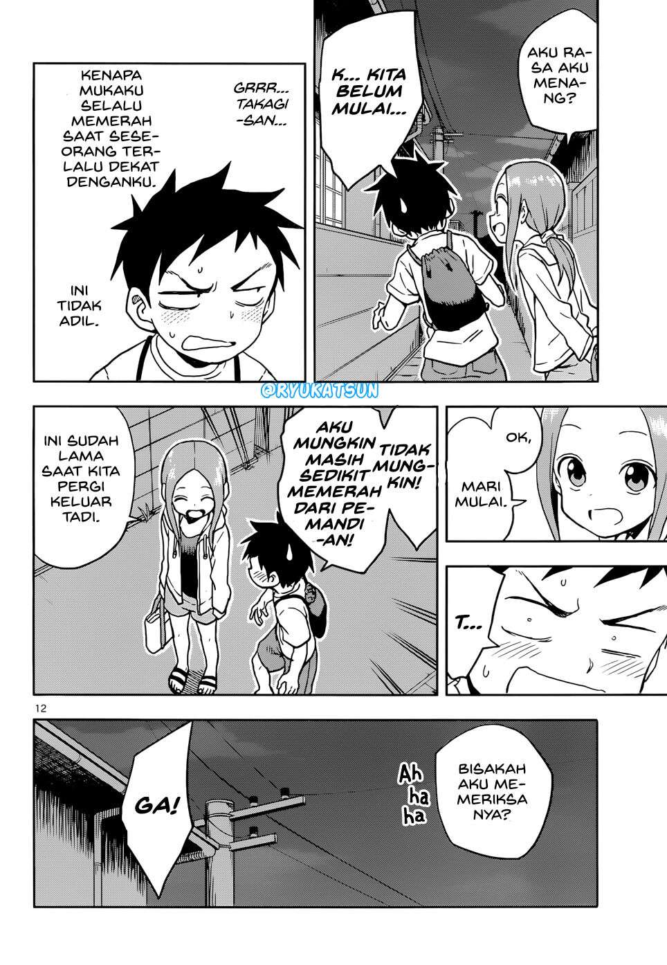 Karakai Jouzu no Takagi-san Chapter 109