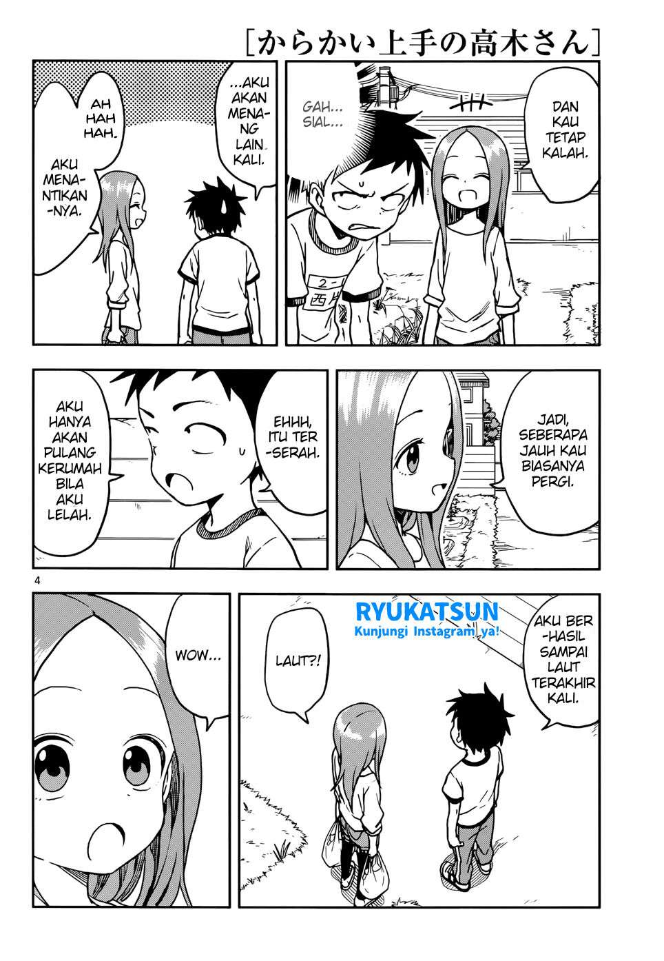 Karakai Jouzu no Takagi-san Chapter 115