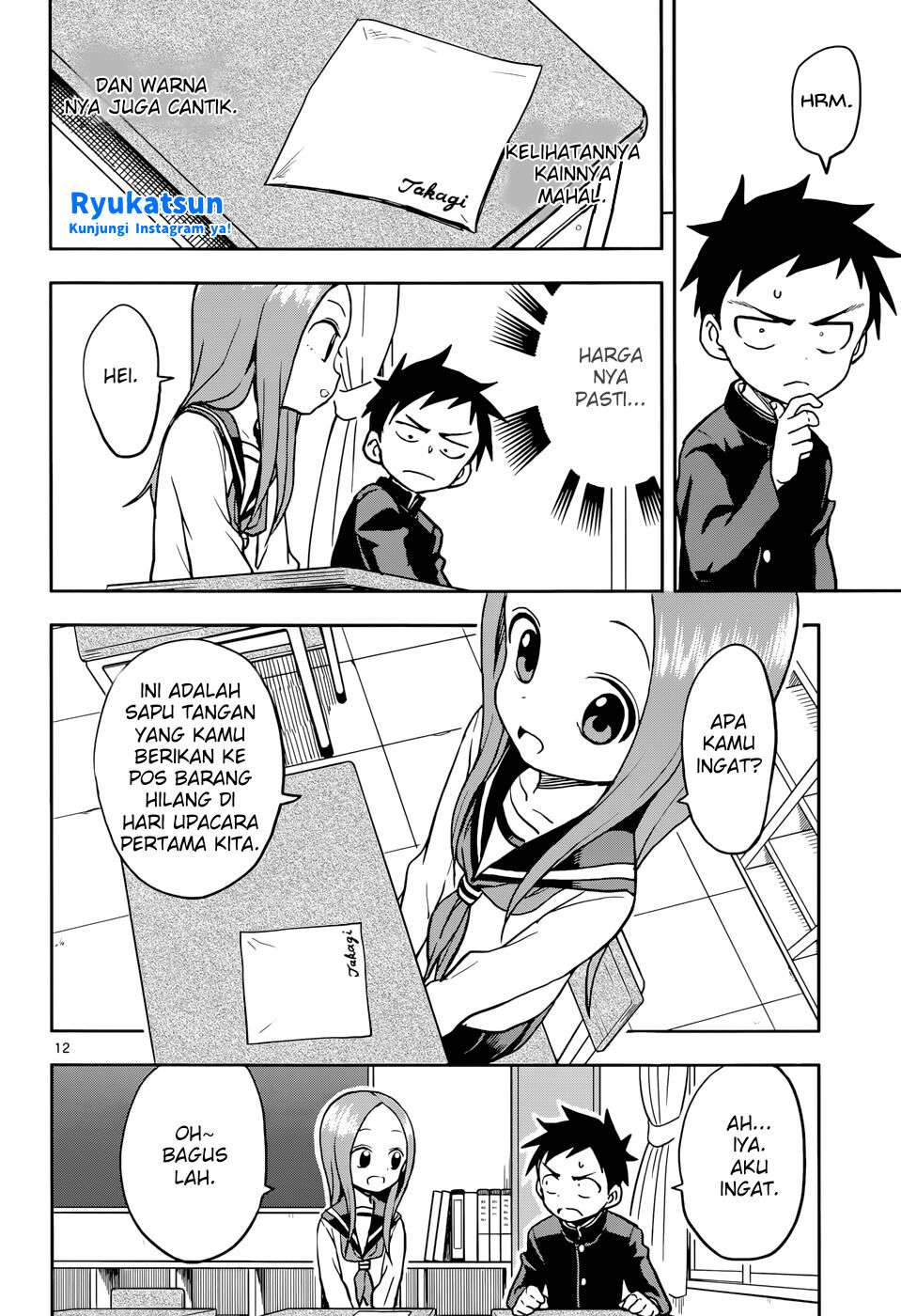 Karakai Jouzu no Takagi-san Chapter 117