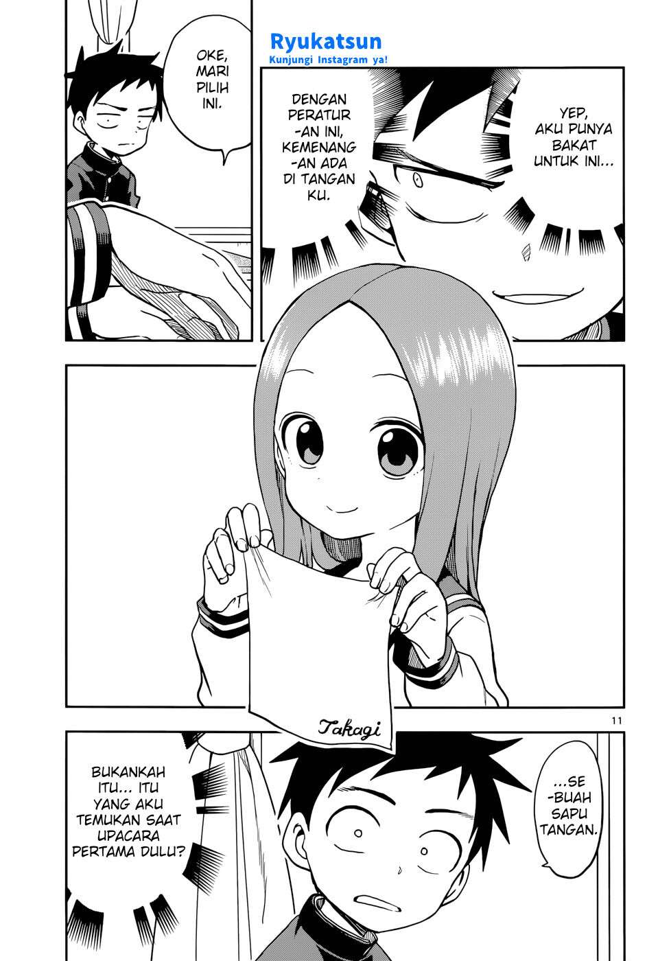 Karakai Jouzu no Takagi-san Chapter 117