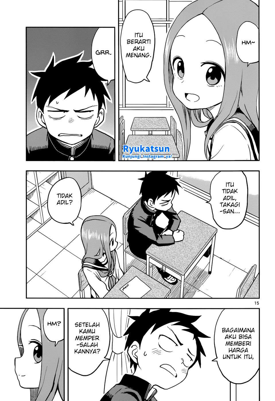 Karakai Jouzu no Takagi-san Chapter 117