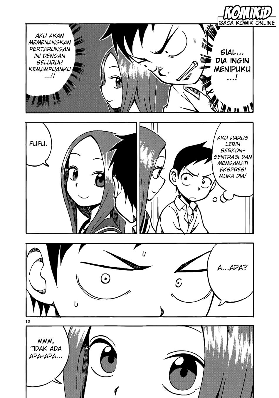 Karakai Jouzu no Takagi-san Chapter 12