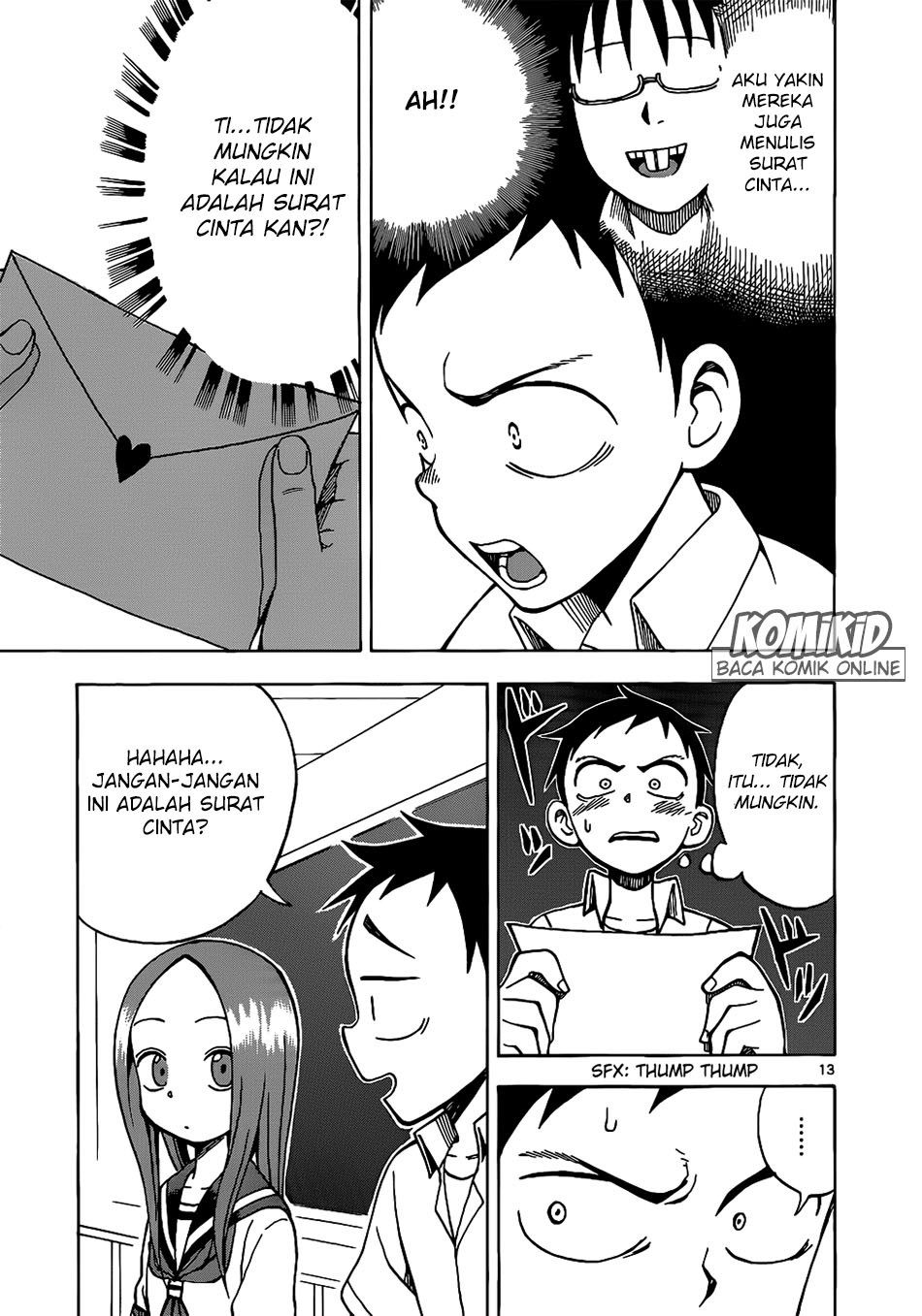 Karakai Jouzu no Takagi-san Chapter 13