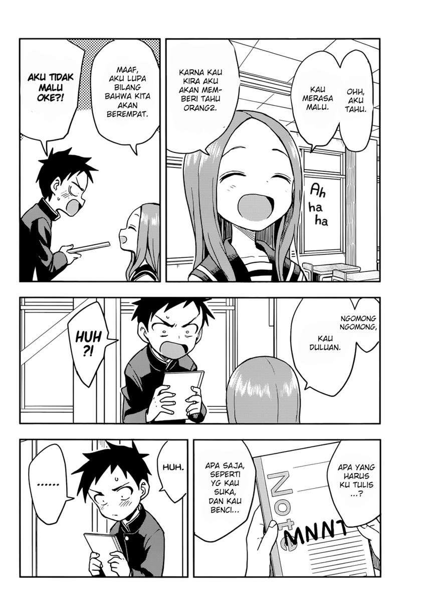 Karakai Jouzu no Takagi-san Chapter 136