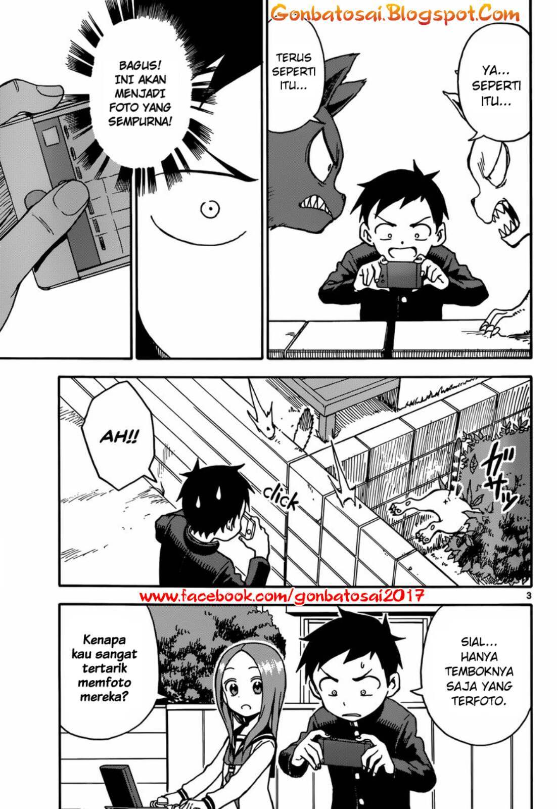 Karakai Jouzu no Takagi-san Chapter 34