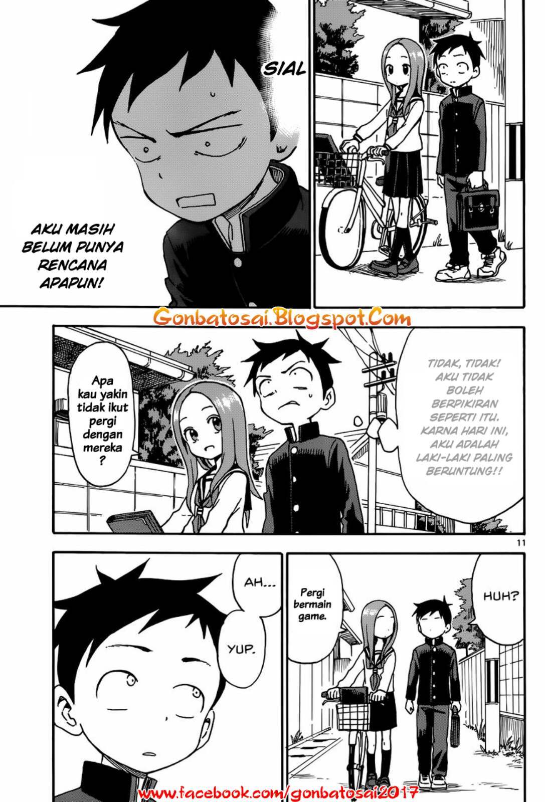 Karakai Jouzu no Takagi-san Chapter 36