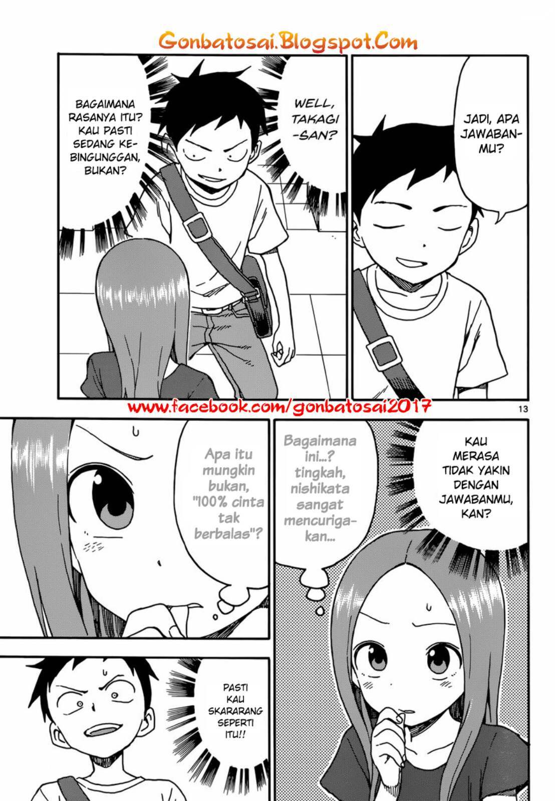 Karakai Jouzu no Takagi-san Chapter 38