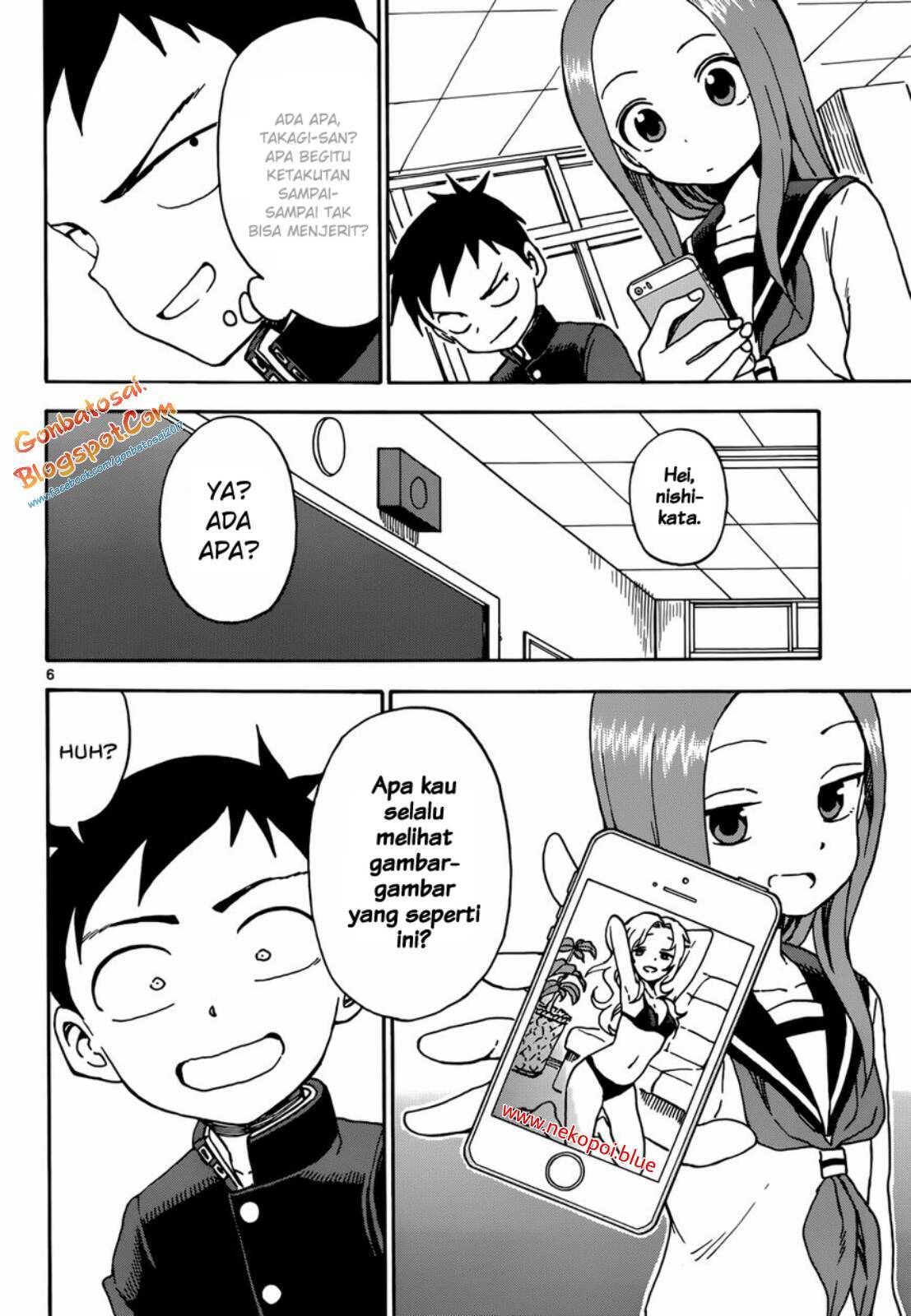 Karakai Jouzu no Takagi-san Chapter 43