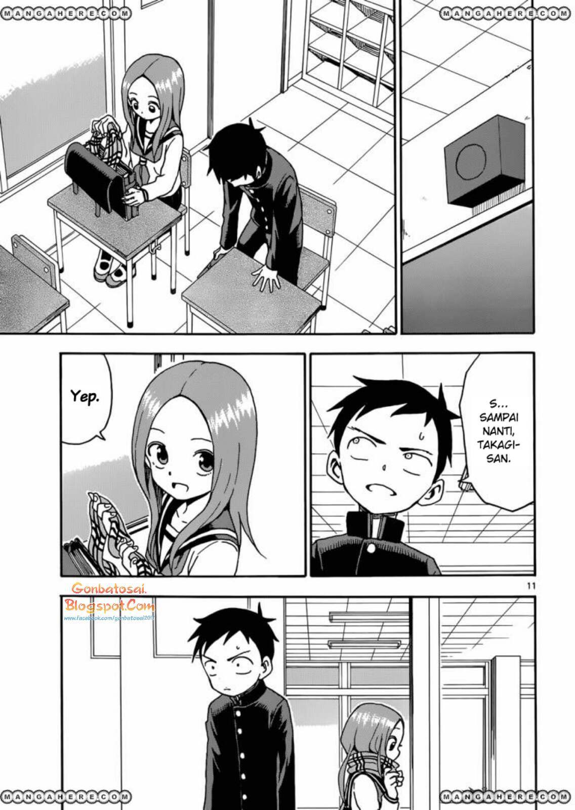 Karakai Jouzu no Takagi-san Chapter 45