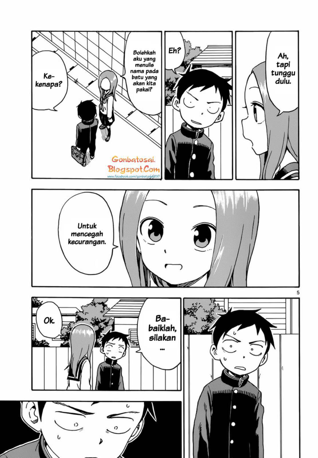 Karakai Jouzu no Takagi-san Chapter 49