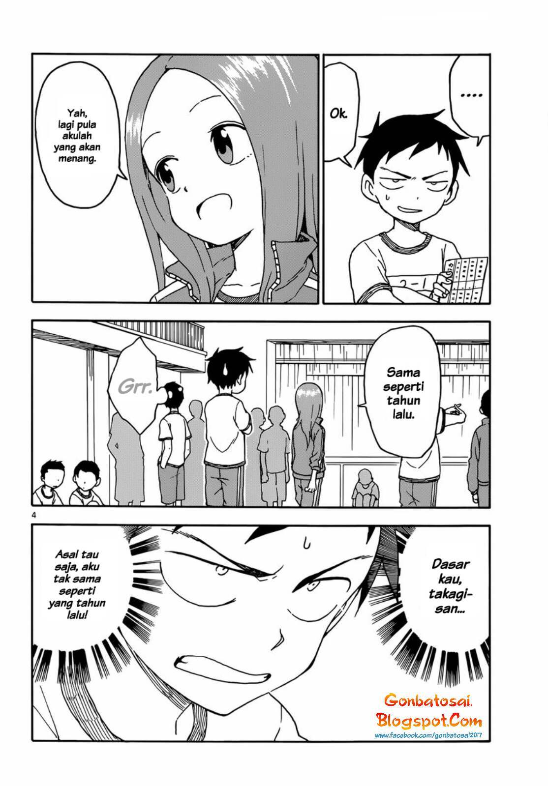 Karakai Jouzu no Takagi-san Chapter 52