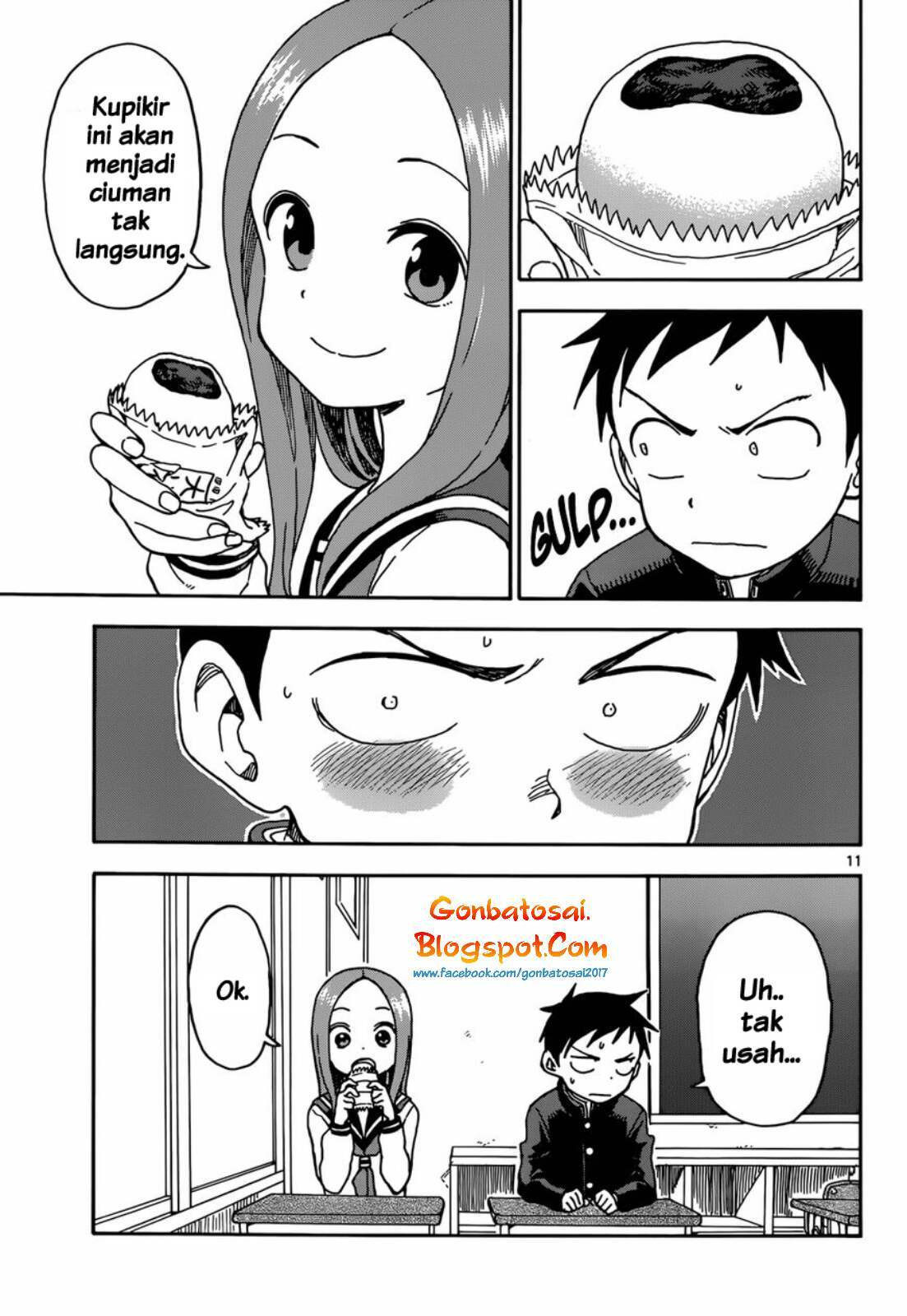 Karakai Jouzu no Takagi-san Chapter 54