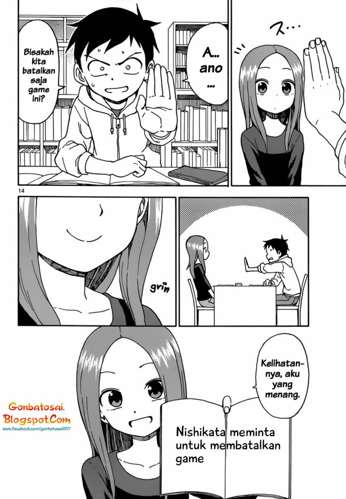 Karakai Jouzu no Takagi-san Chapter 55