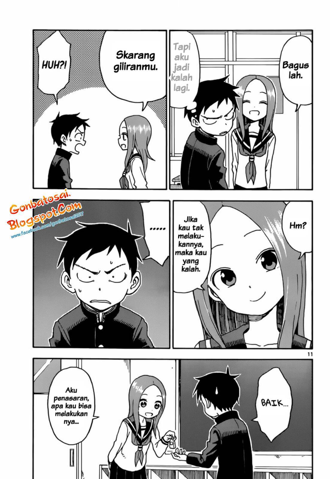 Karakai Jouzu no Takagi-san Chapter 56