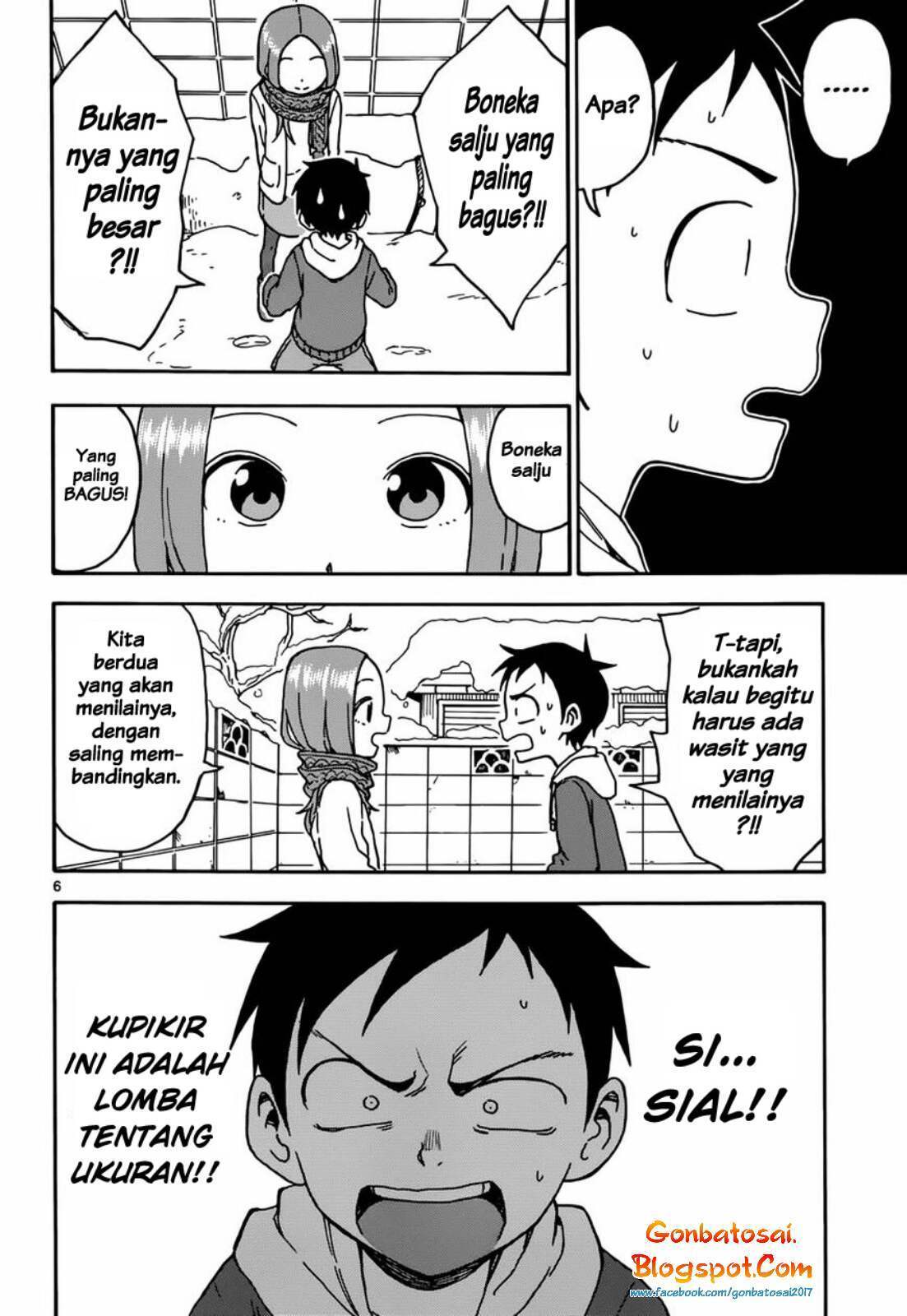 Karakai Jouzu no Takagi-san Chapter 62