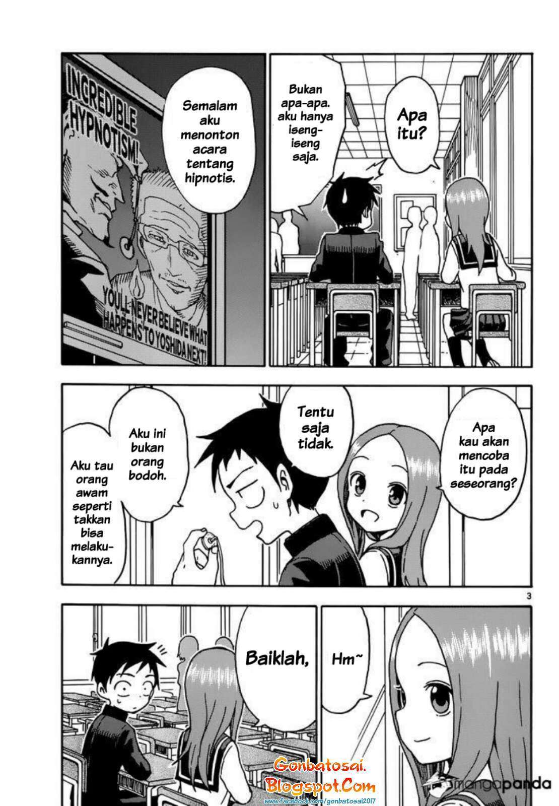 Karakai Jouzu no Takagi-san Chapter 63