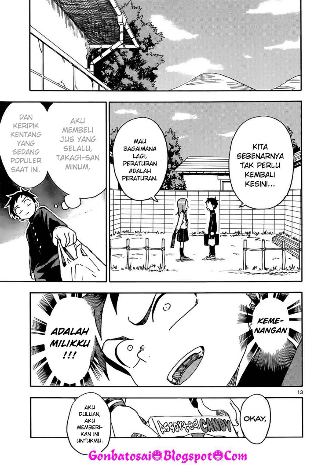 Karakai Jouzu no Takagi-san Chapter 70