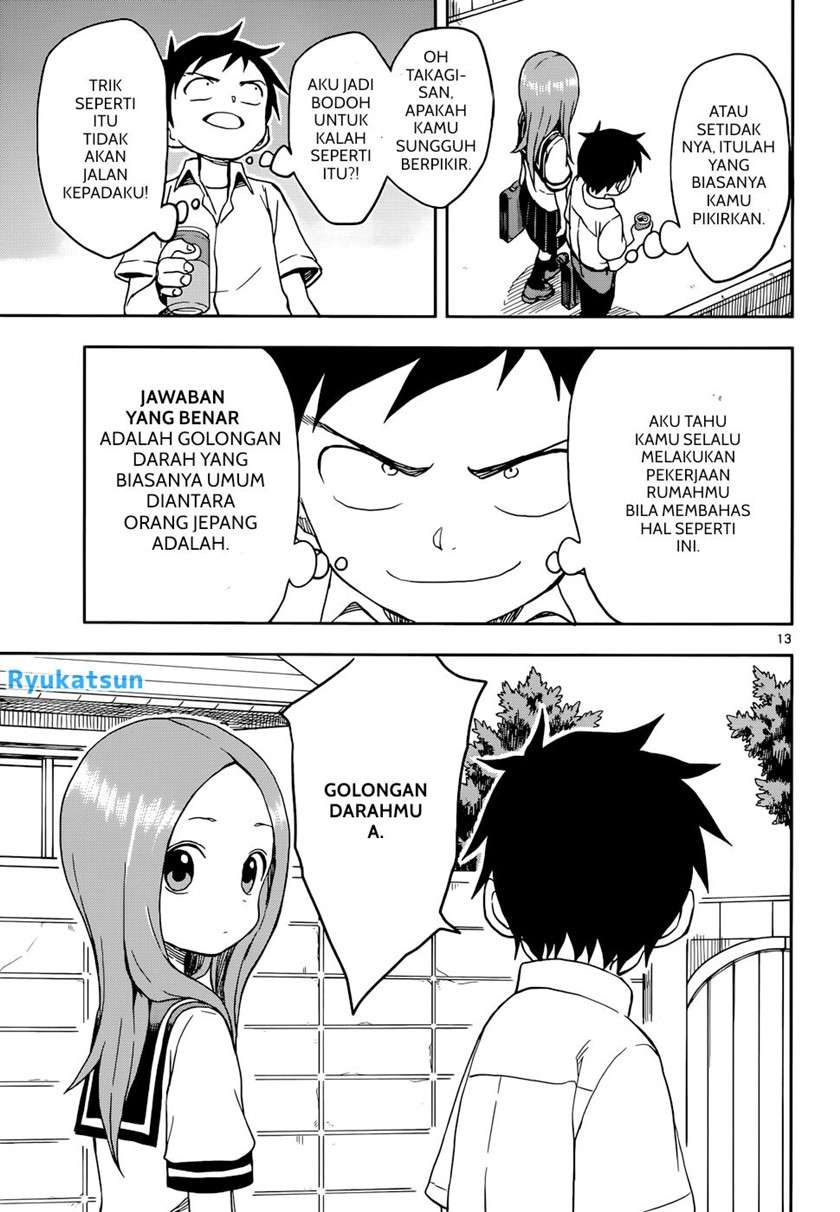 Karakai Jouzu no Takagi-san Chapter 90