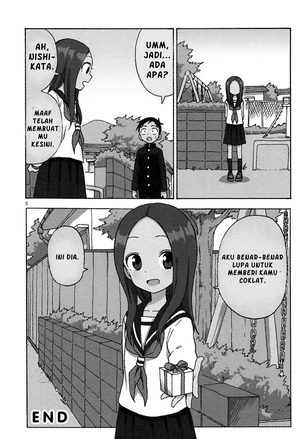 Karakai Jouzu no Takagi-san Chapter 95.5