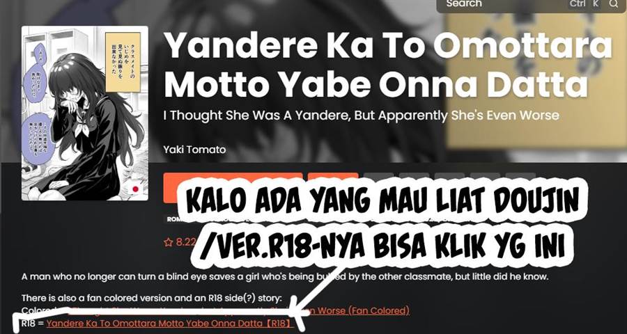 Yandere ka to Omottara Motto Yabe Onna Datta Chapter 54