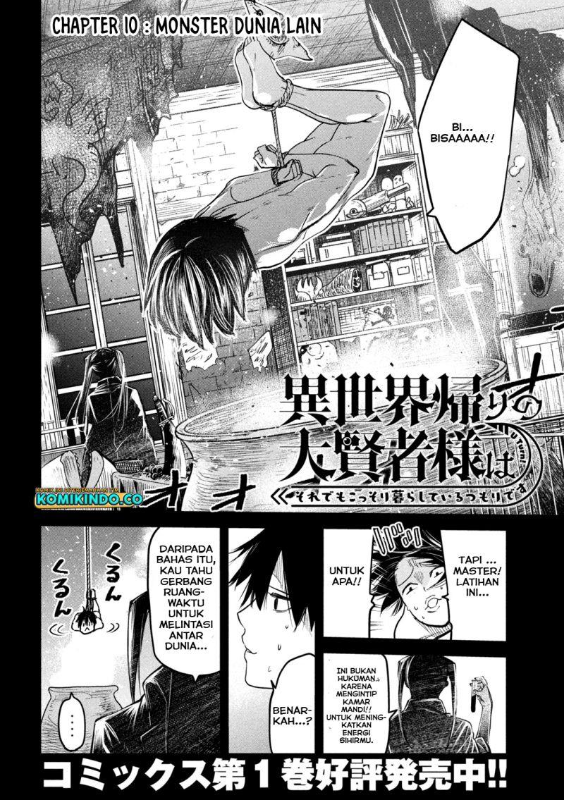 Isekai Kaeri no Daikenja-sama wa Sore Demo Kossori Kurashite Iru Tsumori desu Chapter 10