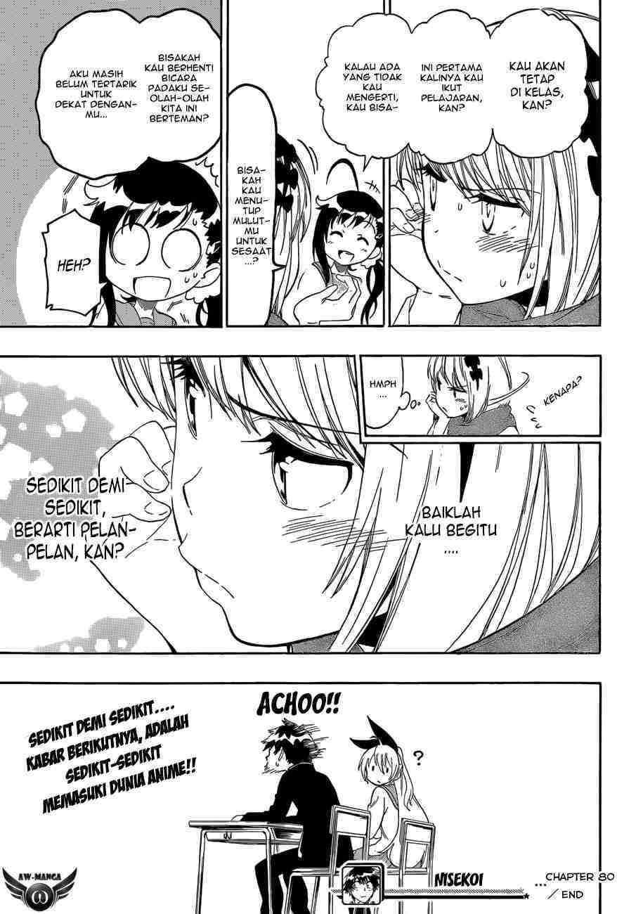 Nisekoi Chapter 80