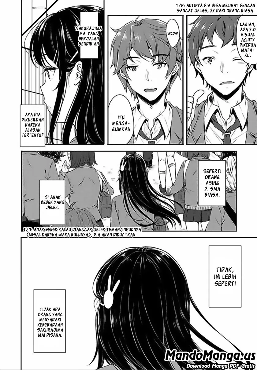 Seishun Buta Yarou wa Bunny Girl Senpai no Yume o Minai Chapter 01