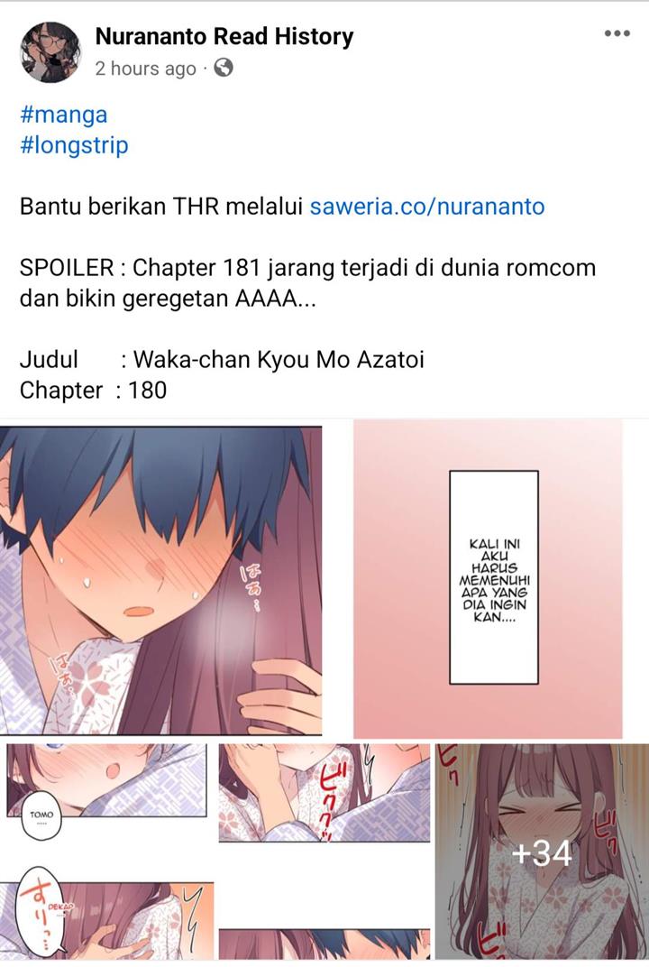 Waka-chan wa Kyou mo Azatoi Chapter 179