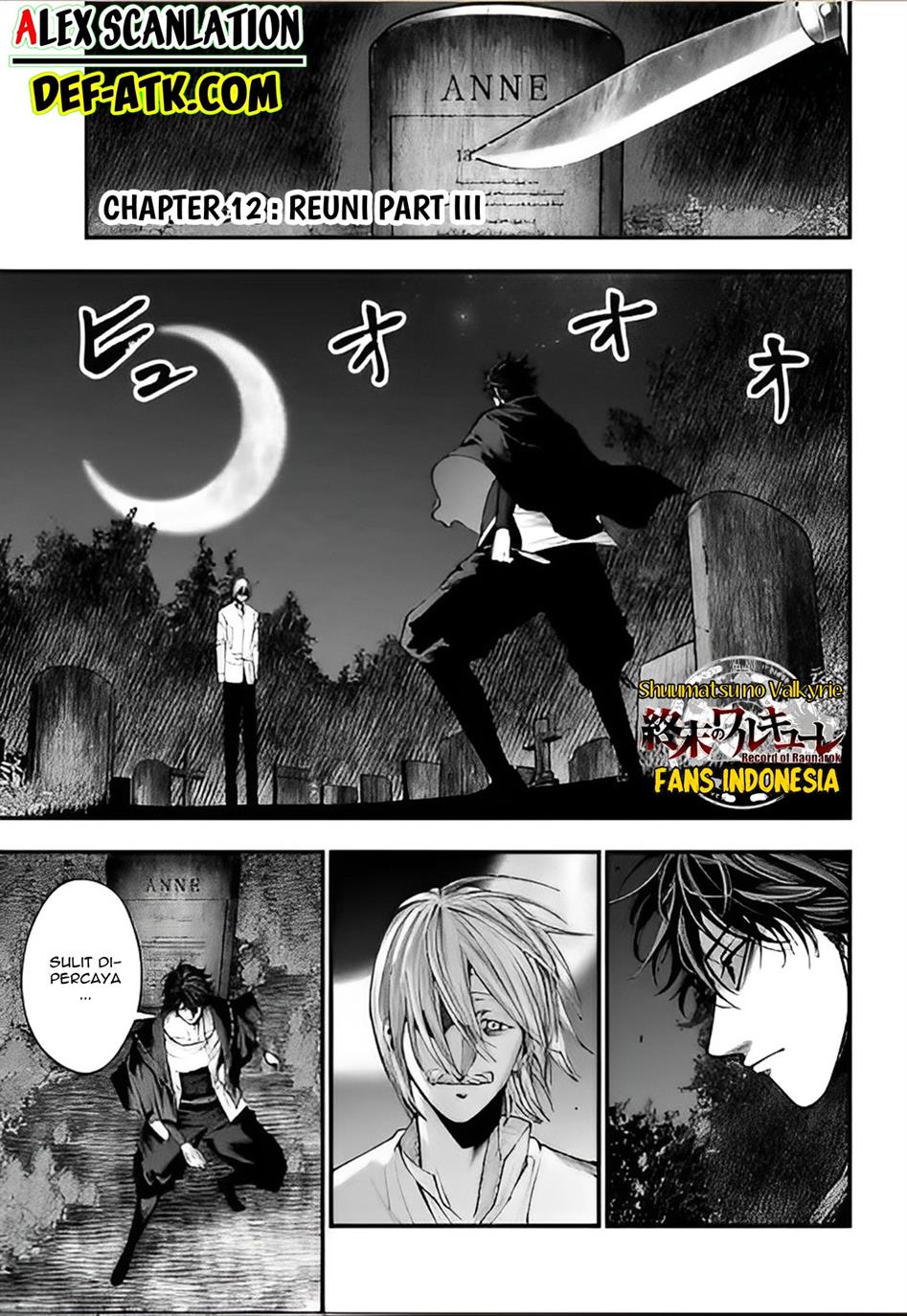 Shuumatsu no Valkyrie Kitan – Jack the Ripper no Jikenbo Chapter 12