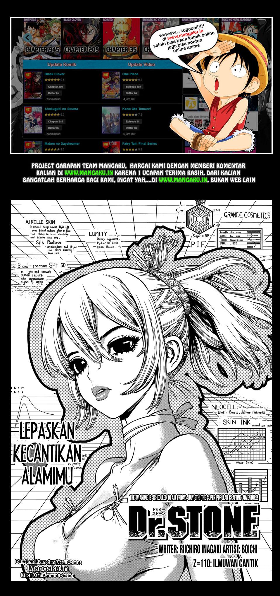 Dr. Stone Chapter 110