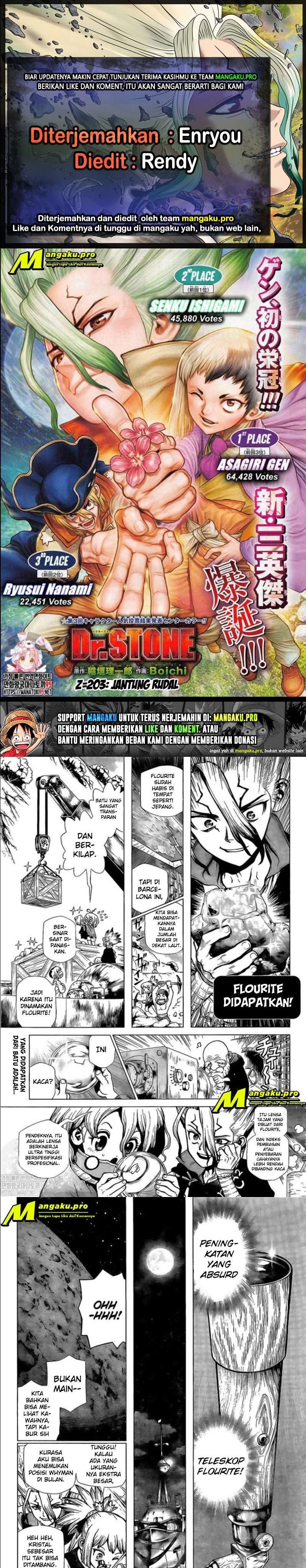 Dr. Stone Chapter 203