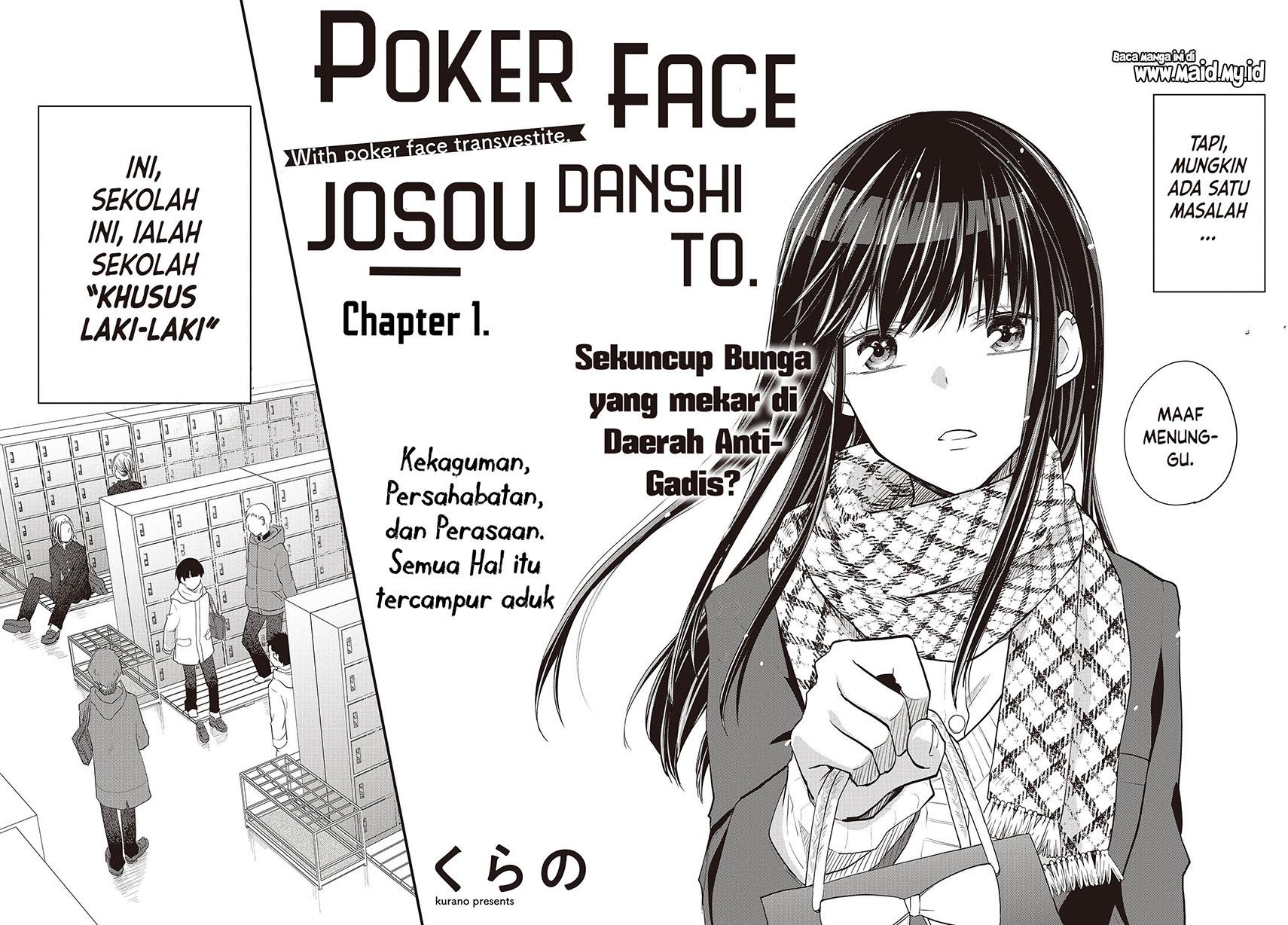 Poker Face Josou Danshi to. Chapter 1