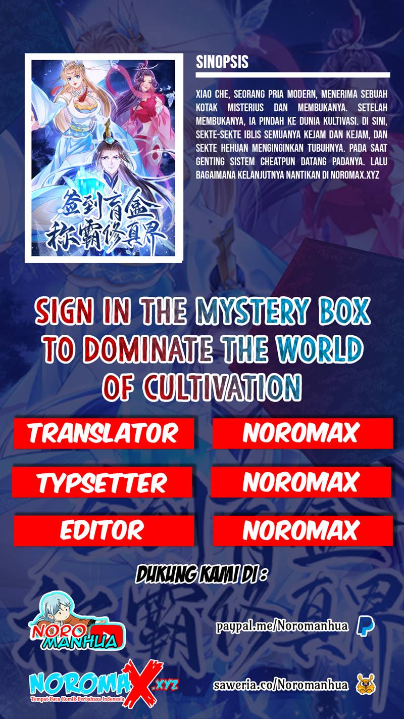 Sign In The Mystery Box To Dominate The World Of Cultivation Chapter 11