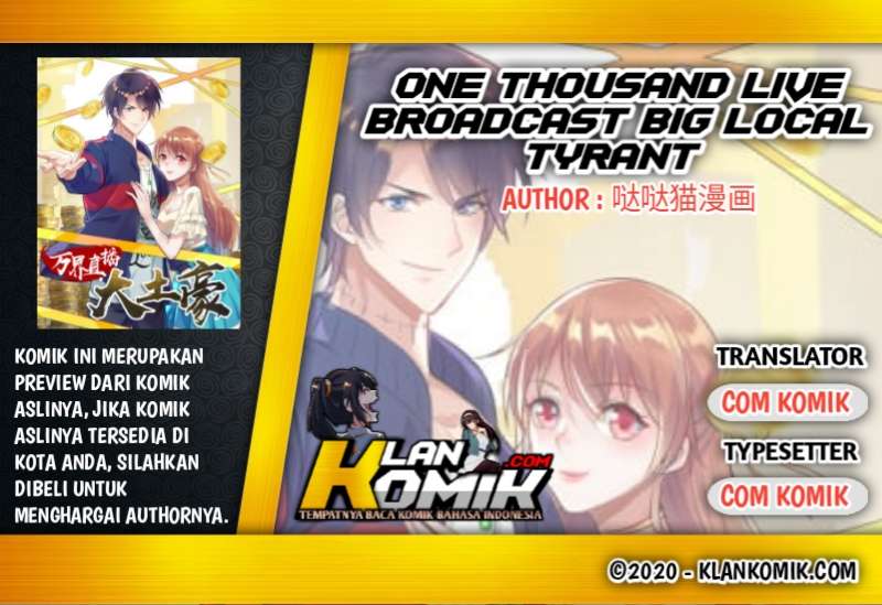 One Thousand Live Broadcast Big Local Tyrant Chapter 73