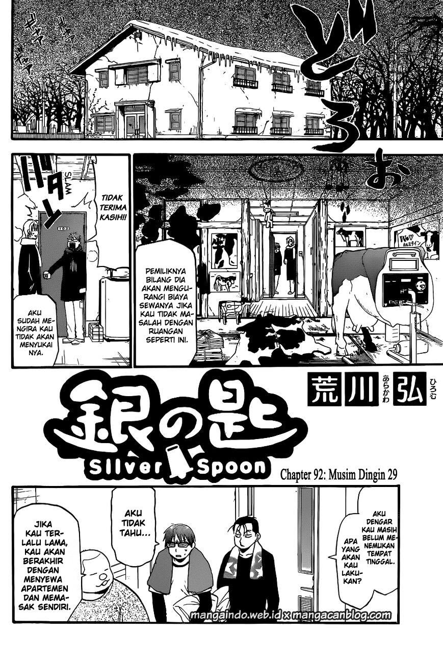 Gin no Saji Chapter 92