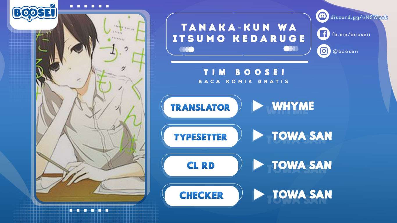 Tanaka-kun wa Itsumo Kedaruge Chapter 36