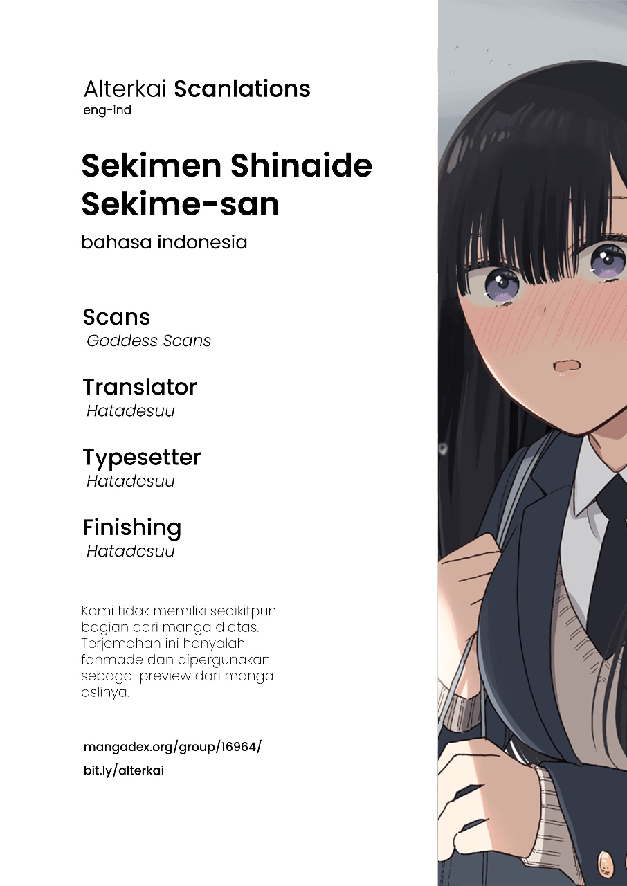 Sekimen Shinaide Sekime-san (Serialization) Chapter 9