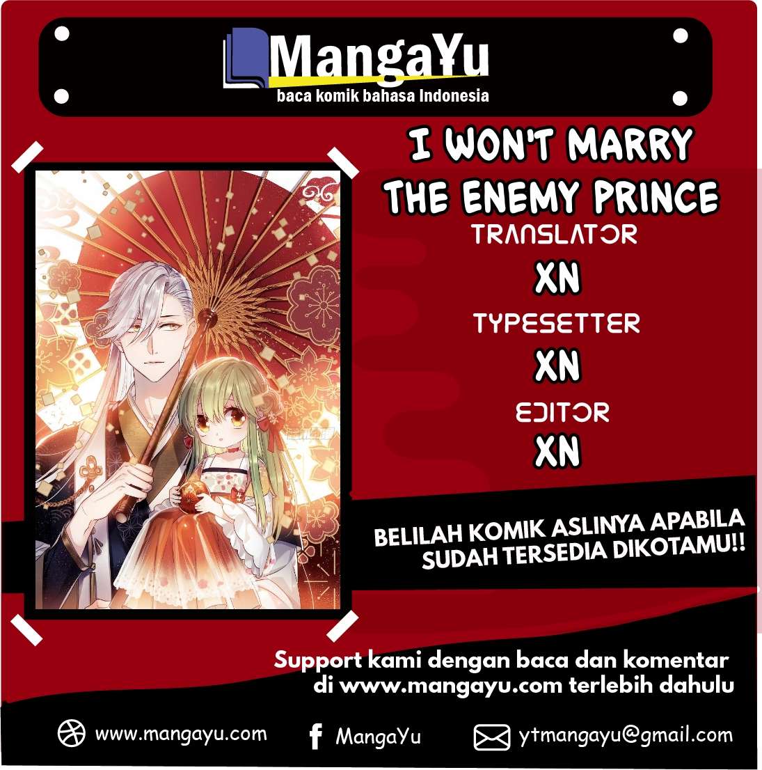 I Won’t Marry The Enemy Prince Chapter 2